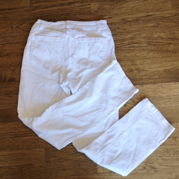 Jones New York Crisp White Lexington Straight Jeans 2 - Picture 2 of 7